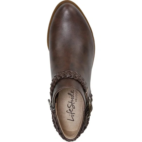 Life stride memory foam Adriana booties 1.25 heel in brown size 7.5W - Picture 4 of 7